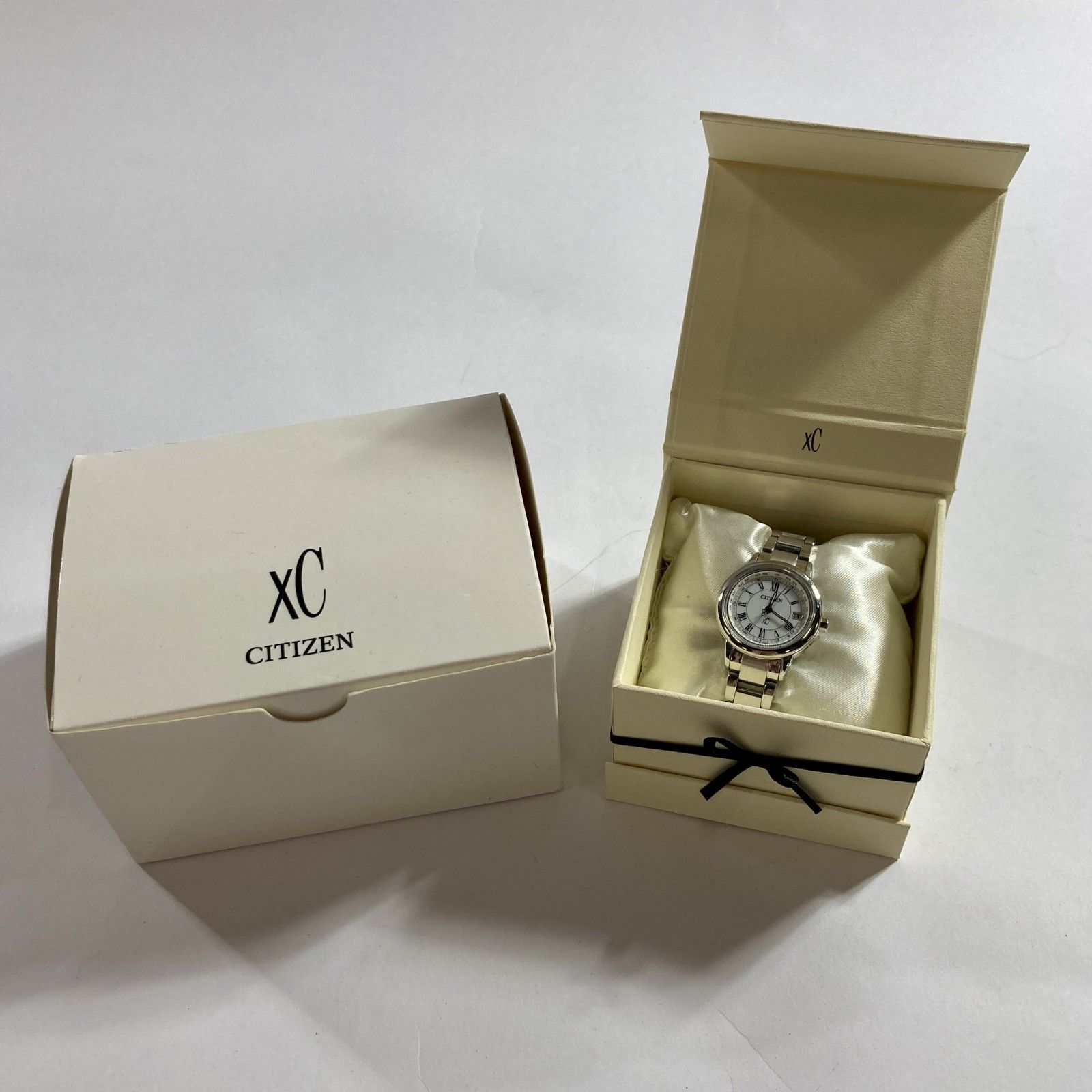 ☆ CITIZEN シチズン XC クロスシー 電波時計 腕時計 箱付き 電池切れ 