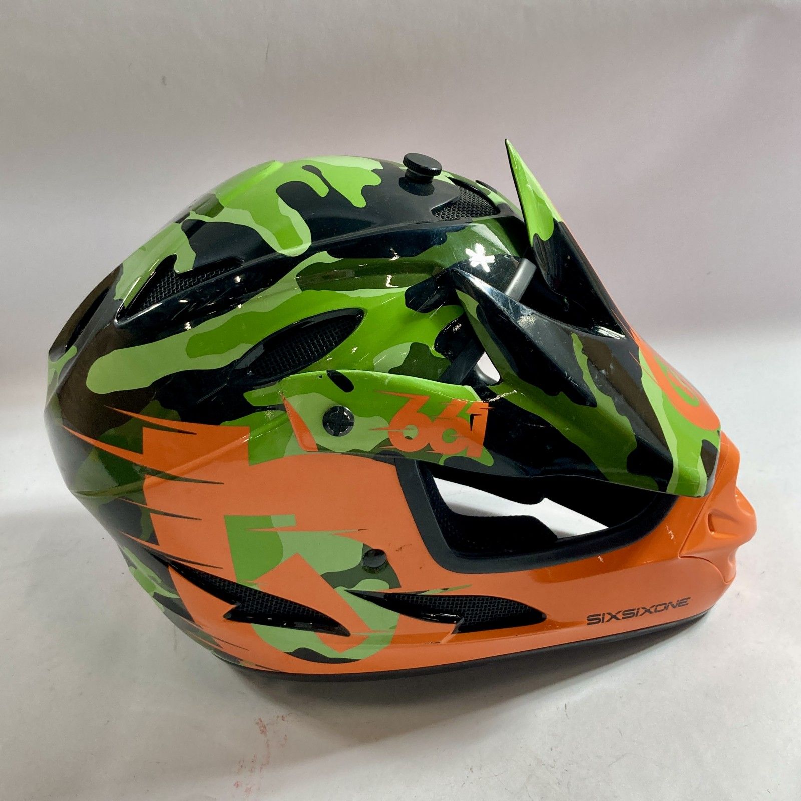フルフェイス ☆ SixSixOne BMX用 フルフェイスヘルメット モトクロス 迷彩柄