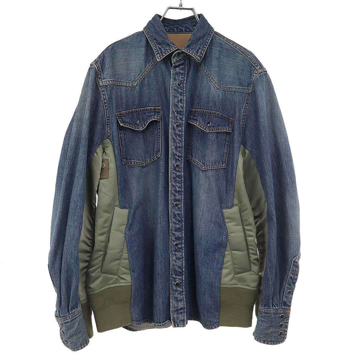 サカイ シャツジャケット SACAI 21SS SUITING JACKET ドッキング