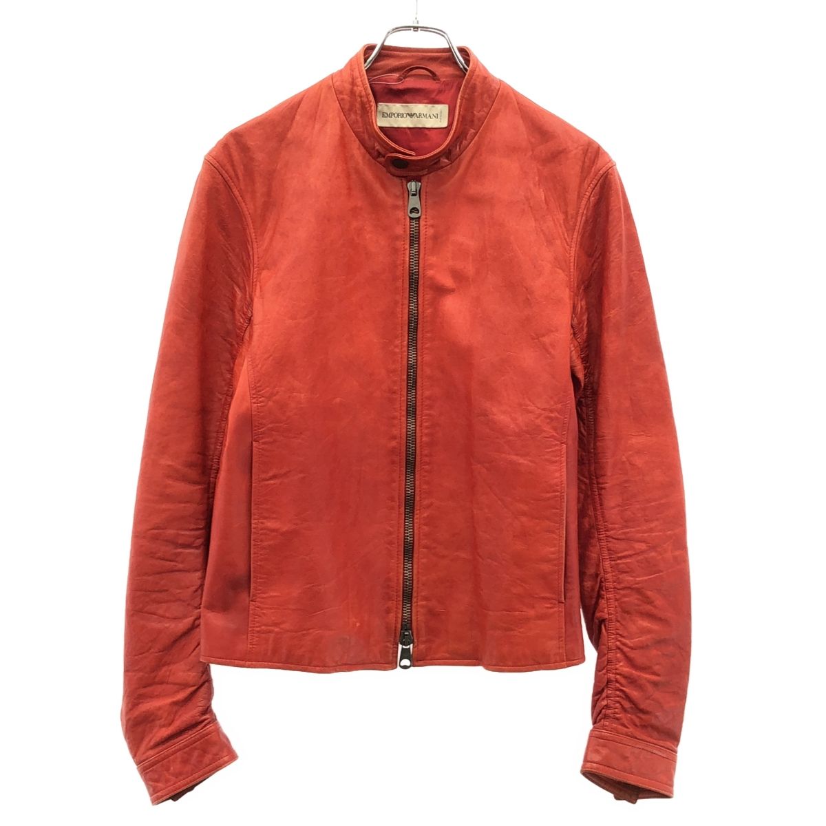 EMPORIO ARMANI エンポリオアルマーニ レザーシングルライダース EMPORIO ARMANI エンポリオアルマーニ レザーシングルライダース