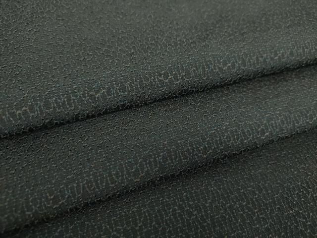 平和屋着物●男性 お召 霞文 正絹 逸品 DABD1392ps