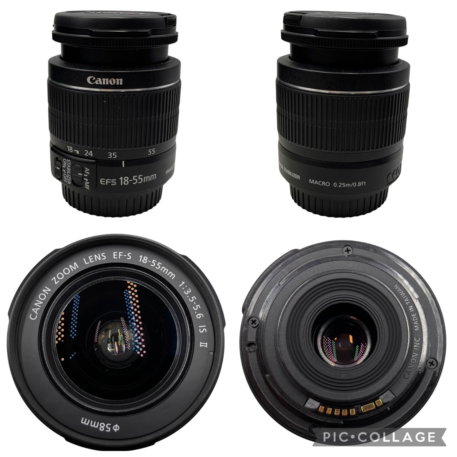 カメラ Canon EFS 18-55mm & 55-250mm レンズ ジャンク
