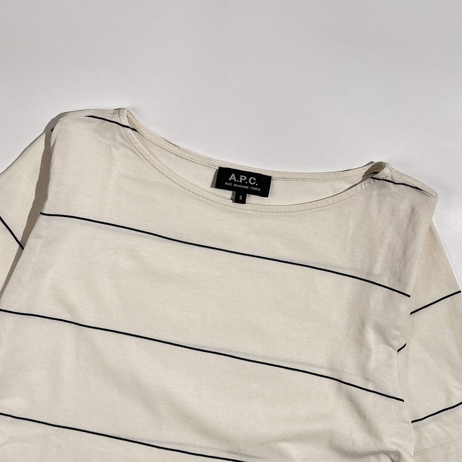 A.P.C. アーペーセー ボーダー 半袖 カットソー Tシャツ S /オフ 