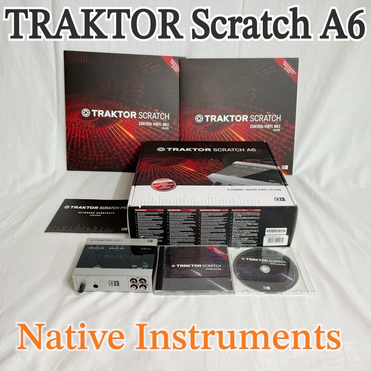 ⭐︎TRAKTOR Scratch A6 DVS DJシステム タイムコード オーディオ