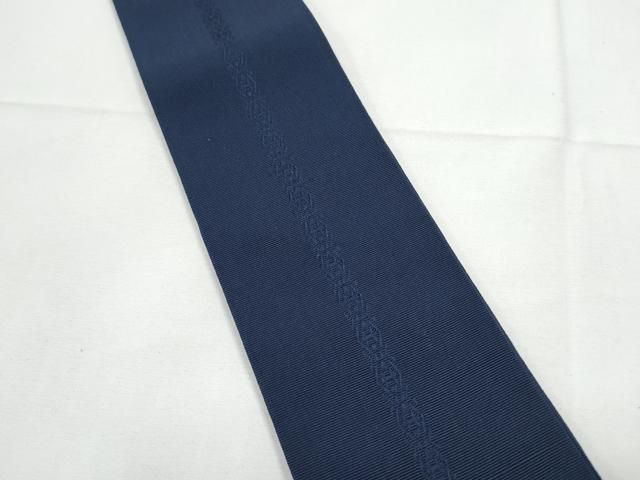 平和屋着物○男性 本場筑前博多織 両面 角帯 間道 正絹 逸品