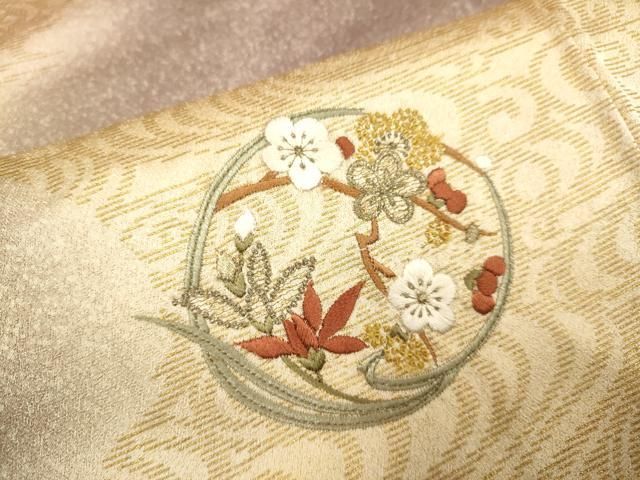 平和屋着物□中国三大刺繍 スワトウ刺繍 汕頭刺繍 訪問着 笛花文 平和屋着物□中国三大刺繍 スワトウ刺繍 汕頭刺繍 訪問着 笛花文