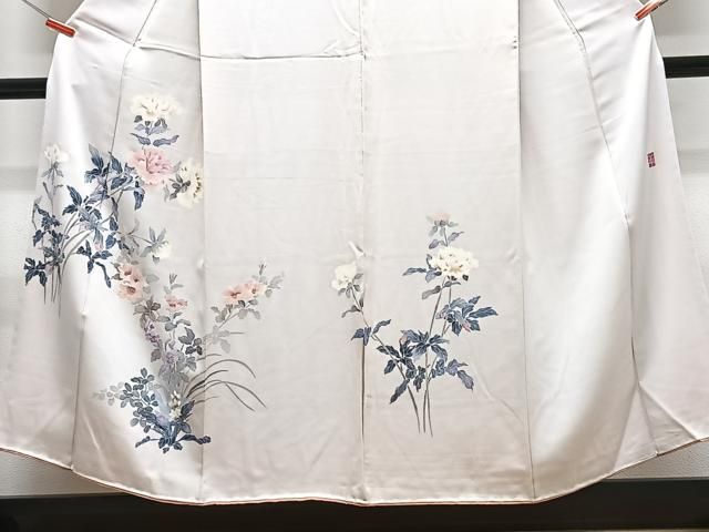 平和屋着物□訪問着 友禅 作家物 枝花文 正絹 逸品 CABE7536xe - メルカリ