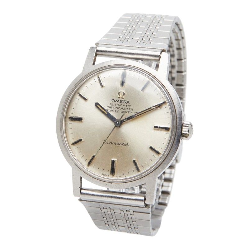  オメガ シーマスター クロノメーター 腕時計 シルバー ステンレススチール メンズ OMEGA 1-0257506 今季注目 自動巻き時計 腕時計(アナログ)