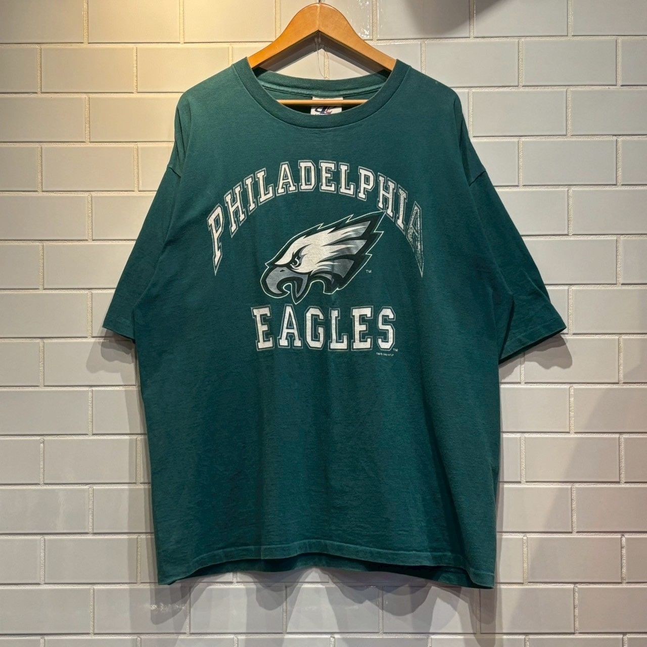 90s USA製 Logo Athletic NFL Tシャツ シングルステッチ イーグルス 