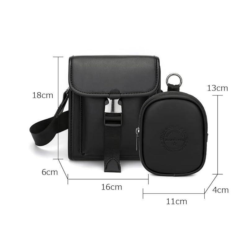 新品】 [Whatna] 2点セットミニショルダーバッグ メンズ 