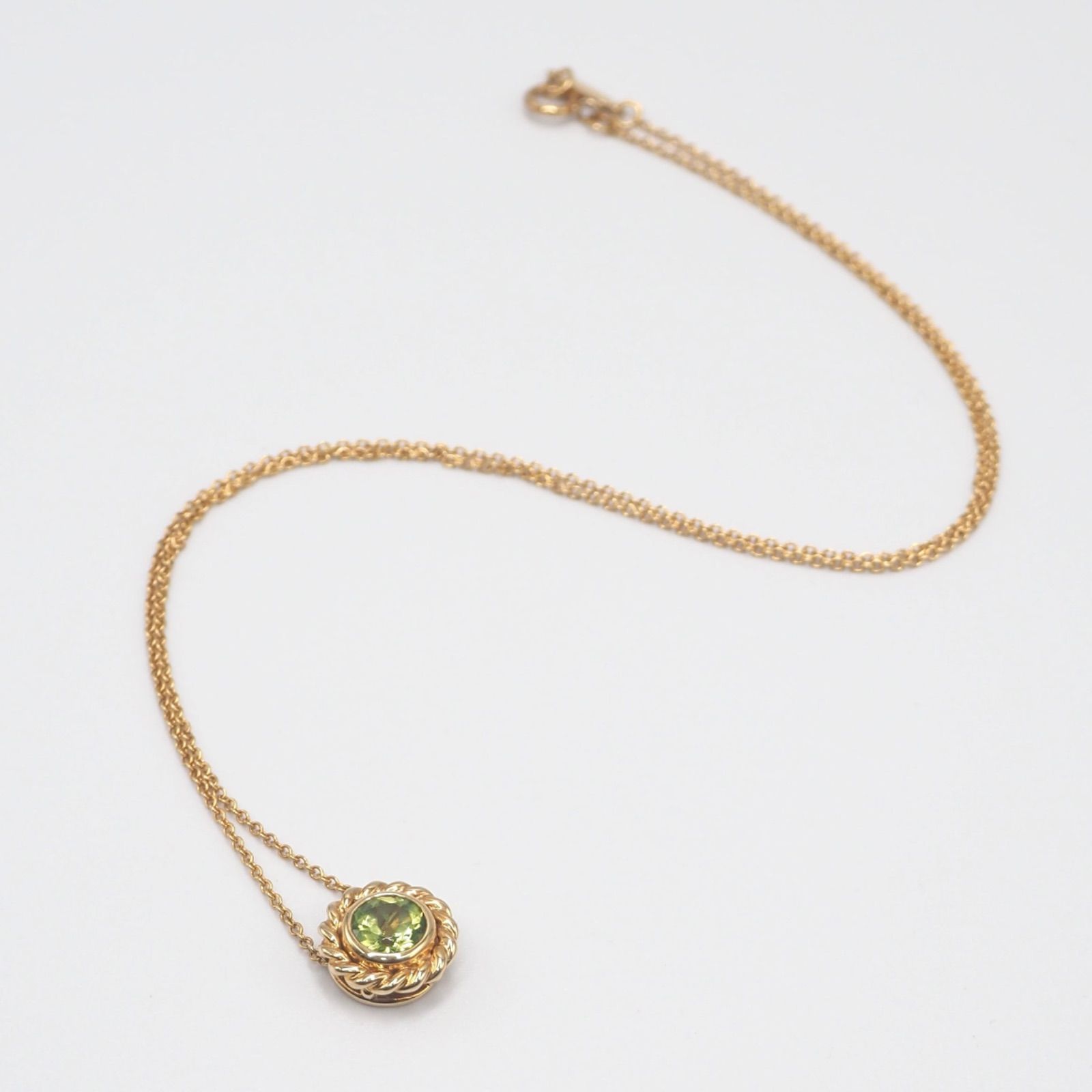 希少】【美品】Tiffany&Co. ペリドット ネックレス ゴールド K18 