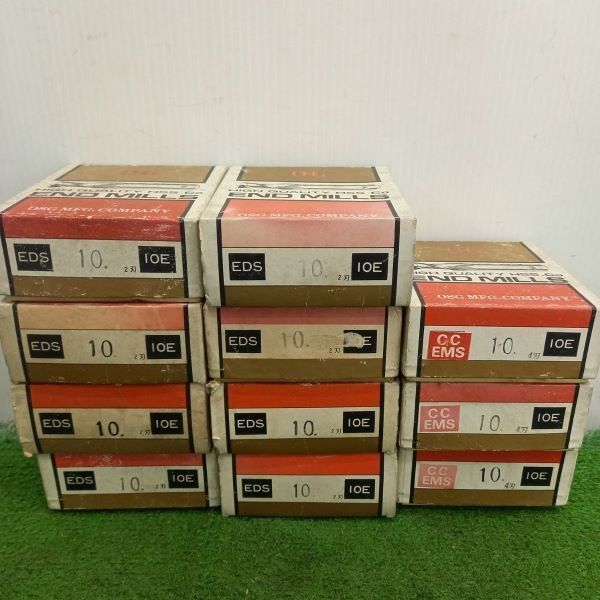 未使用】OSG 10mm エンドミル10本入り×11箱セット 【野田愛宕店 