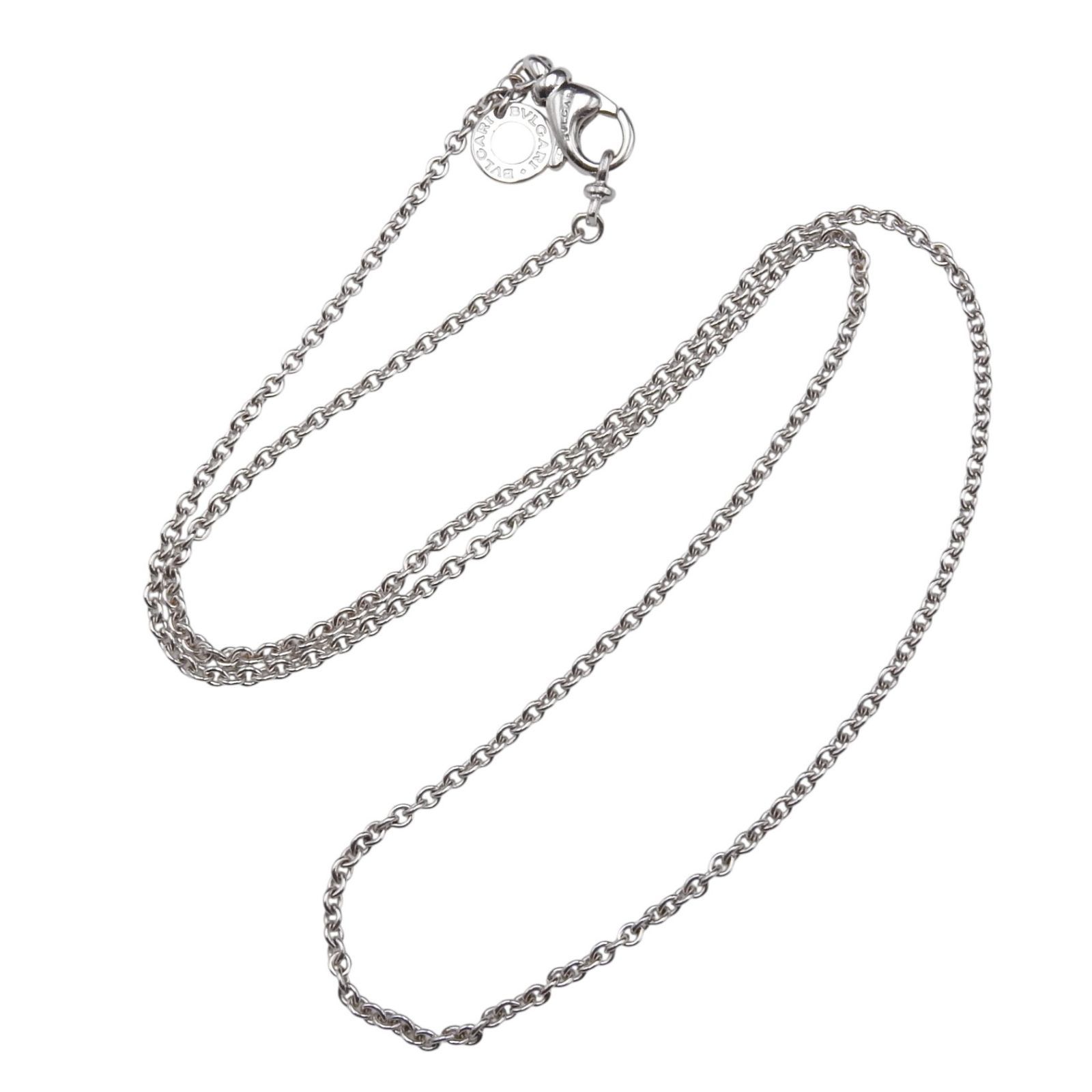 ブルガリ チェーン ネックレス 40cm K18 WGホワイトゴールド 750 BVLGARI ブルガリ チェーンネックレス K18WG ホワイトゴールド 750