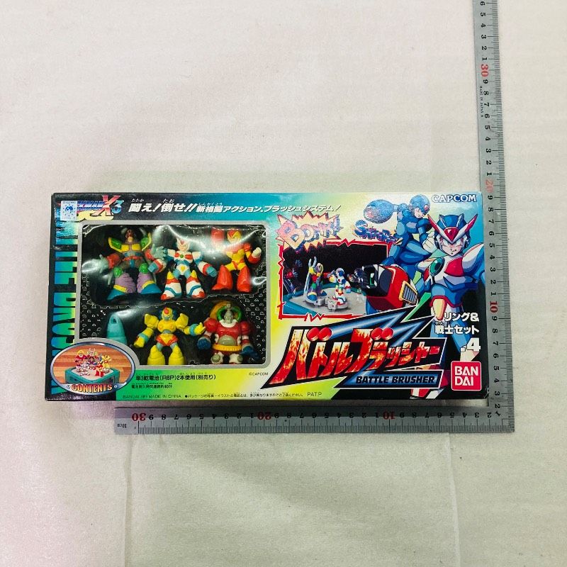 未開封品】 ロックマンX3 バトルブラッシャー リング＆戦士セット.4