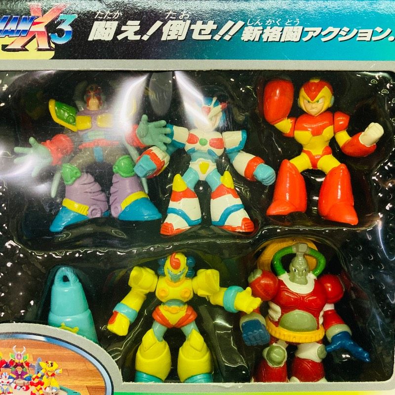 未開封品】 ロックマンX3 バトルブラッシャー リング＆戦士セット.4