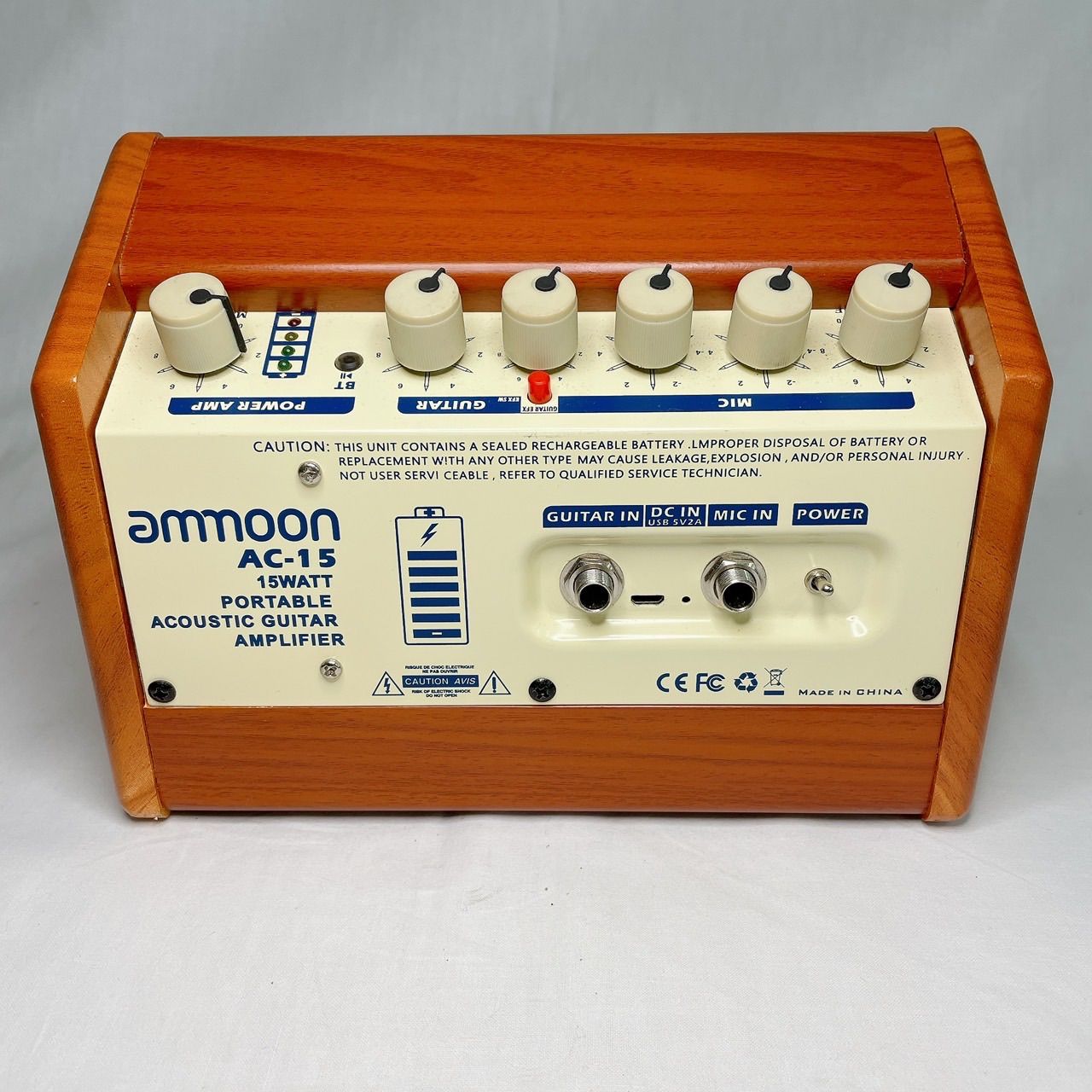 ⭐︎【極美品】ammoon AC-15 ポータブルアンプ ギターアンプ 15W出力 
