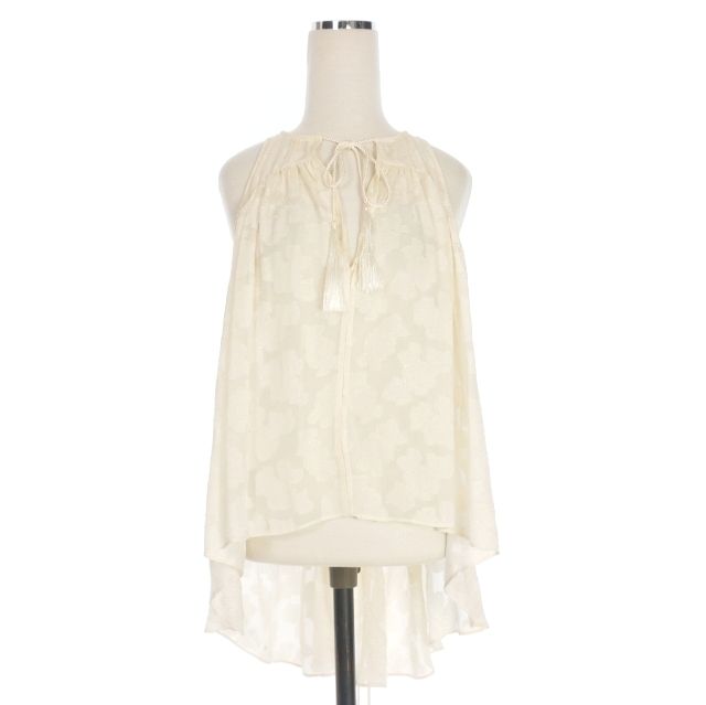 デレクラム DEREK LAM コットン 花柄 ノースリーブブラウス カットソー 
