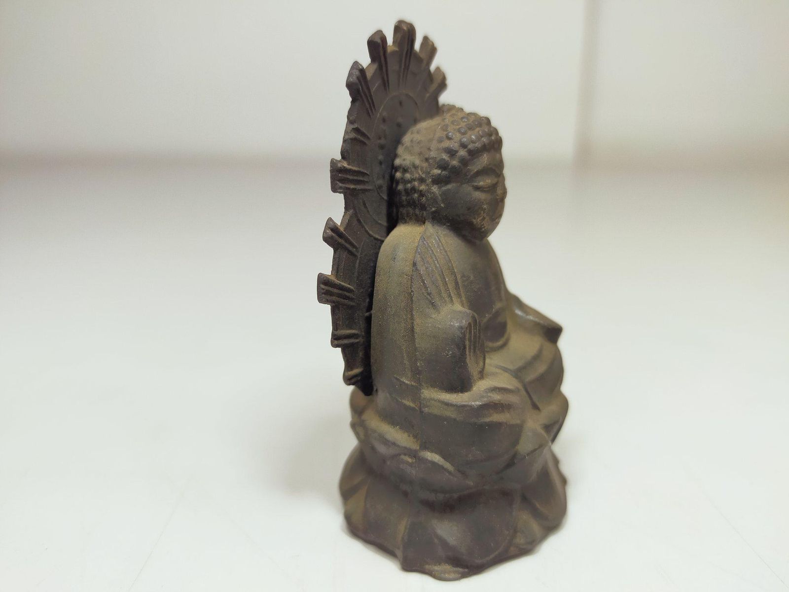 高さ7cm】稀少 奈良 大仏像 金属製 ミニチュア 豆仏 仏教美術 置物 