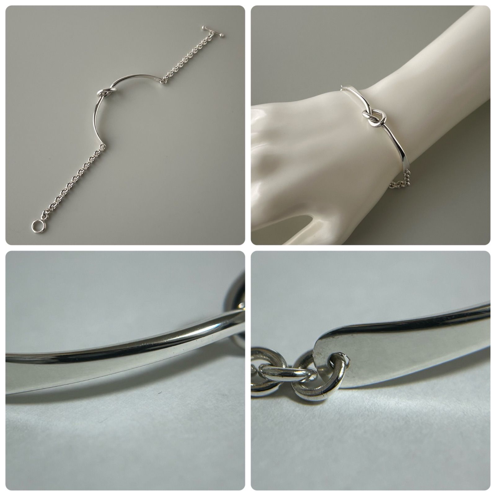 ジョージジェンセン チェーン ブレスレット A51B ノット Silver 925 