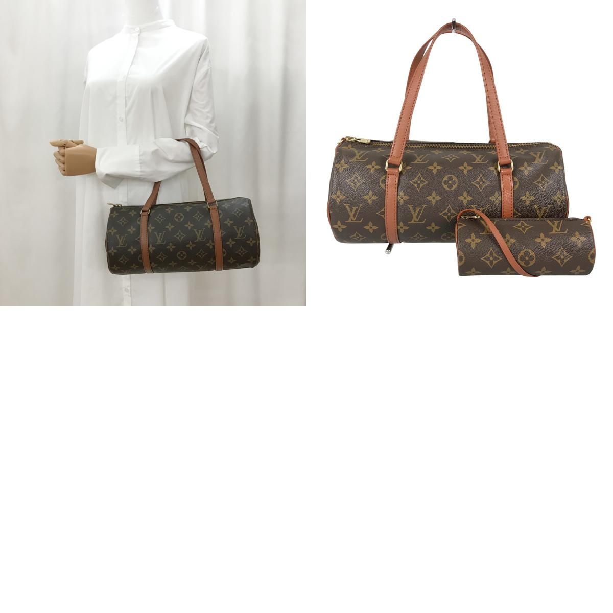 ルイ・ヴィトン LOUIS VUITTON モノグラム 旧パピヨン 30 M51365 PVC 