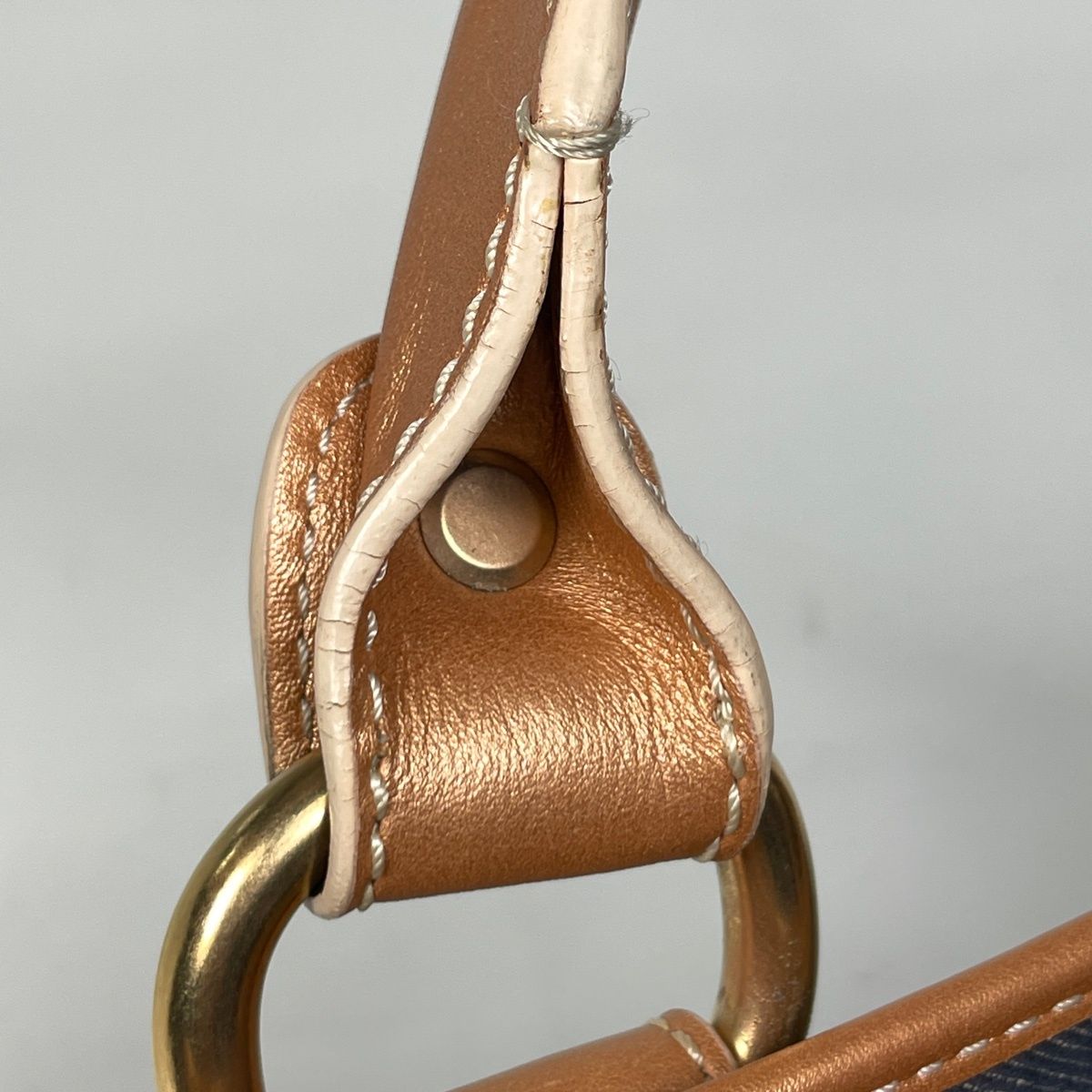 セリーヌ CELINE ブギーバッグ パリマカダム ラメ ハンドバッグ デニム 