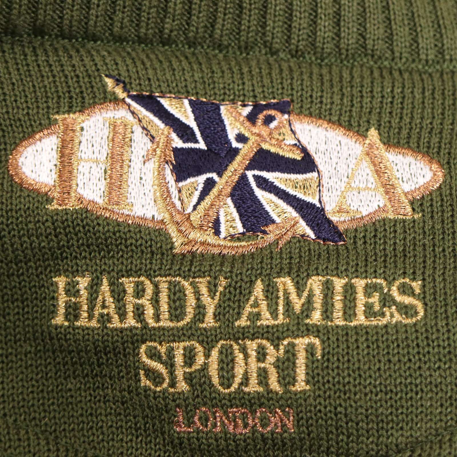 HARDY AMIES SPORT ハーディエイミス 春夏☆ リネン 刺繍 マリン 