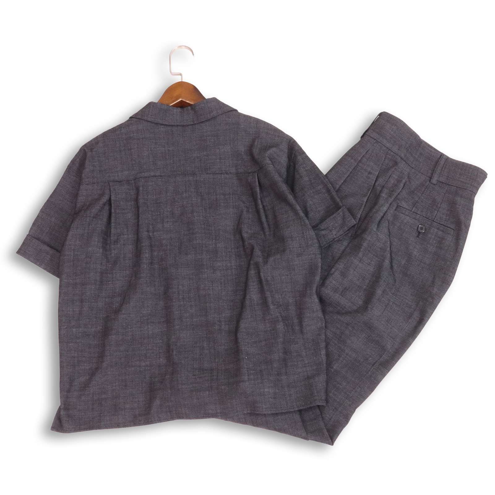 uncrave アンクレイヴ 春夏☆ シャンブレー オックス 半袖 シャツ