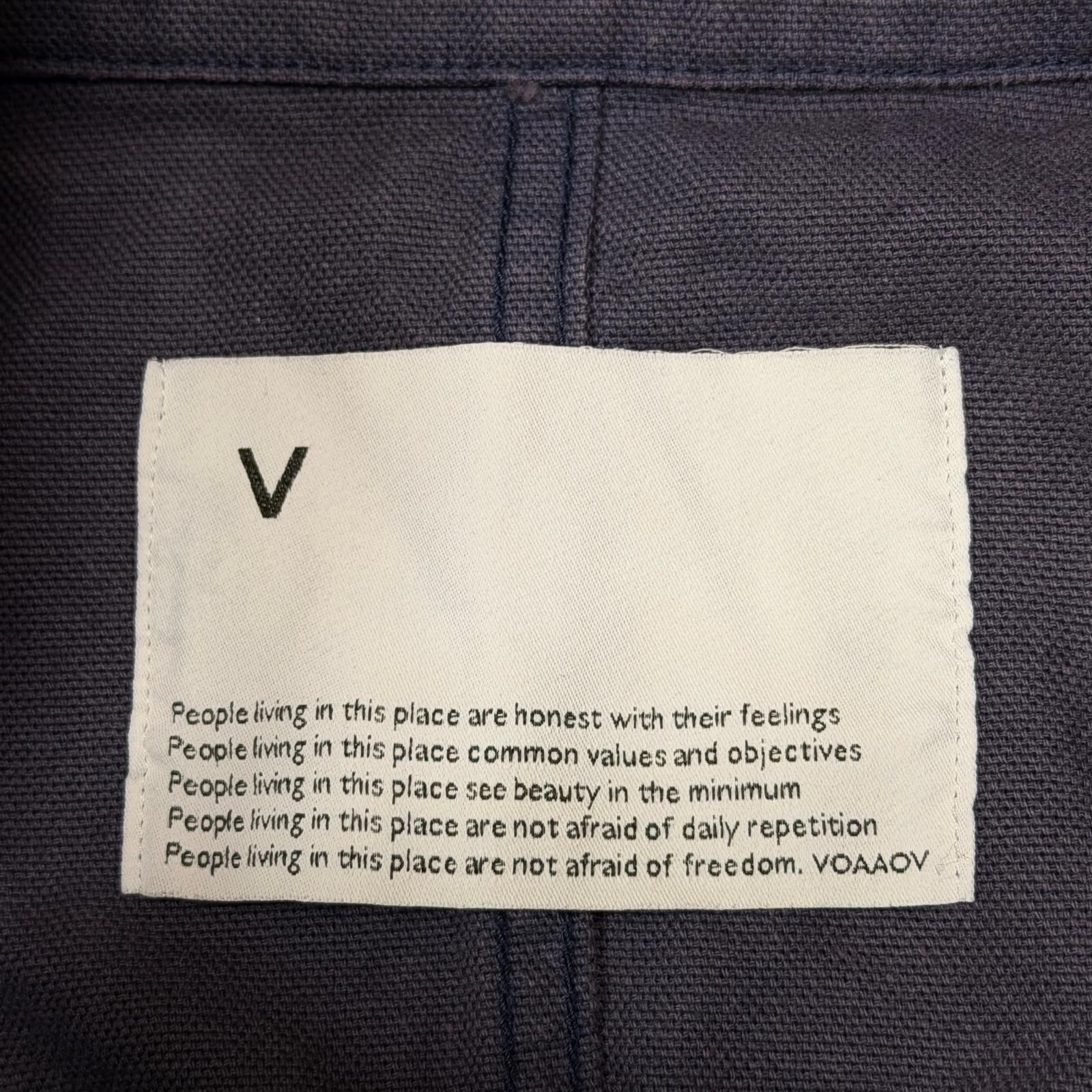 参考上代43780円 未使用 VOAAOV 23SS HEAVY OXFORD BLOUSON