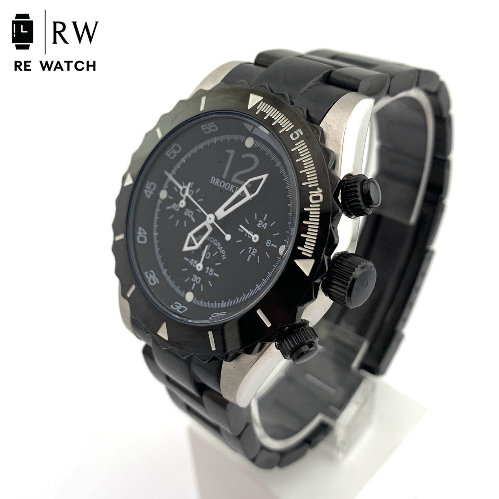 オンラインストア-通販 【中古】BROOKIANA BA-1651 クロノグラフ腕時計 