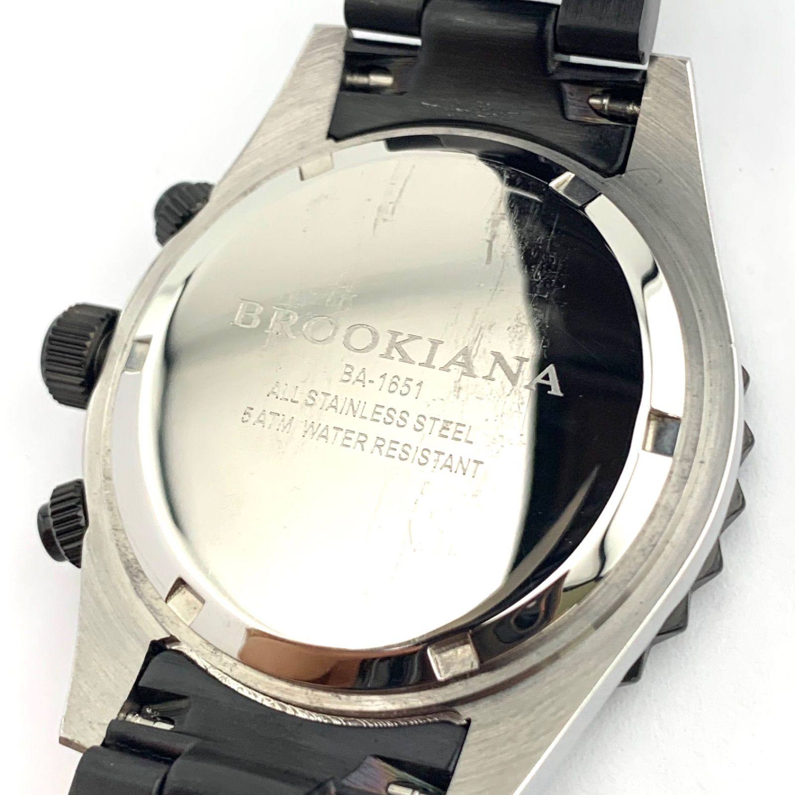 オンラインストア-通販 【中古】BROOKIANA BA-1651 クロノグラフ腕時計 