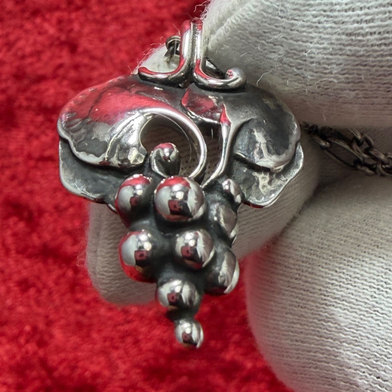 美品 1996年イヤー ネックレス ジョージジェンセン/GEORG JENSEN
