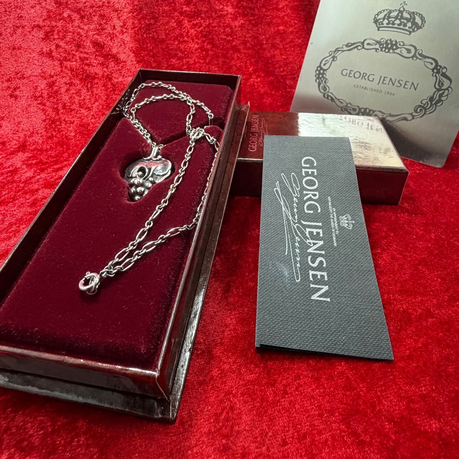 美品 1996年イヤー ネックレス ジョージジェンセン/GEORG JENSEN