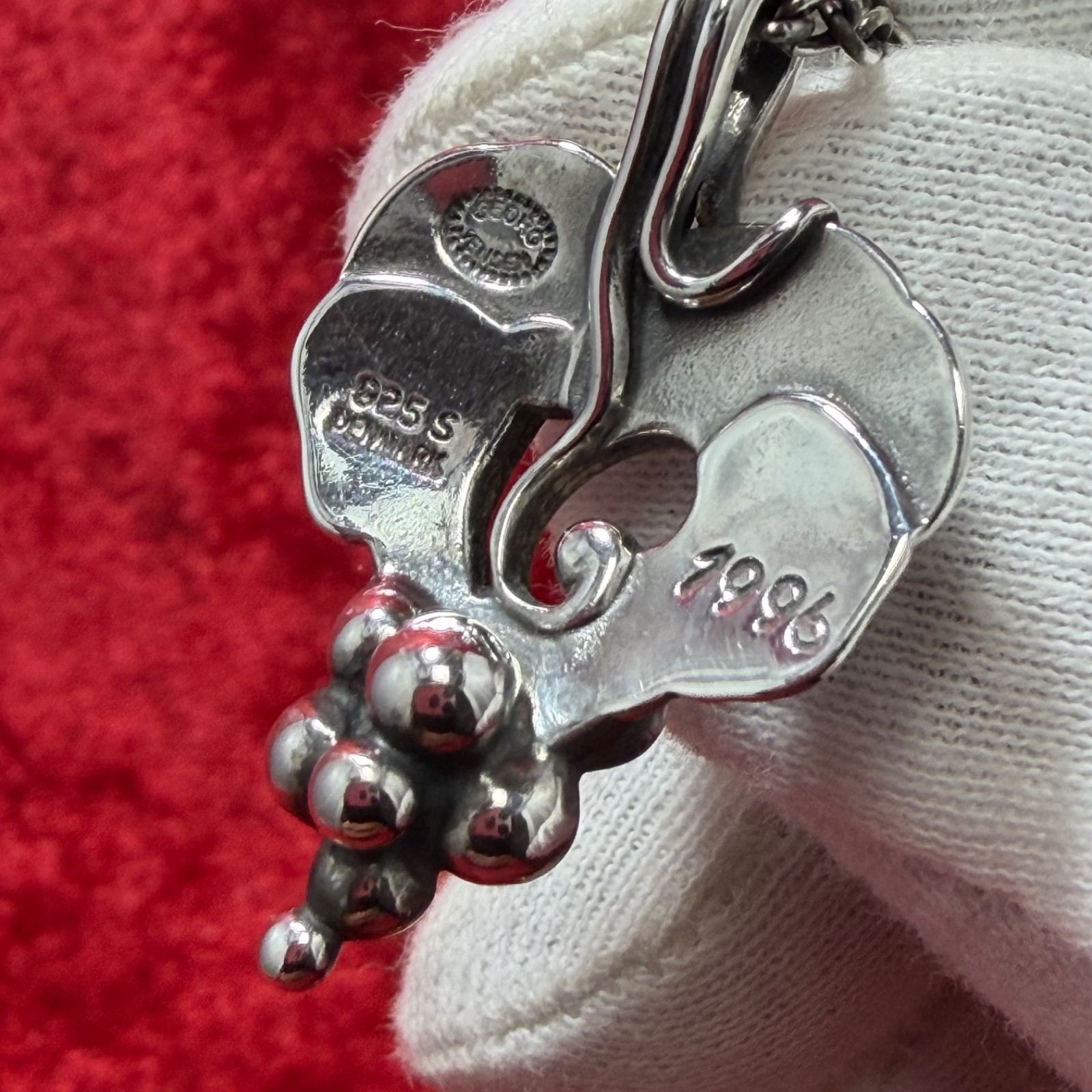 美品 1996年イヤー ネックレス ジョージジェンセン/GEORG JENSEN