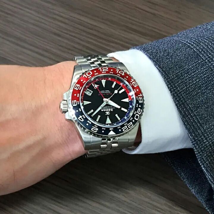 即納】ZEEDA DUAL-ZONE ジーダ デュアルゾーン 自動巻き GMT機能 40mm
