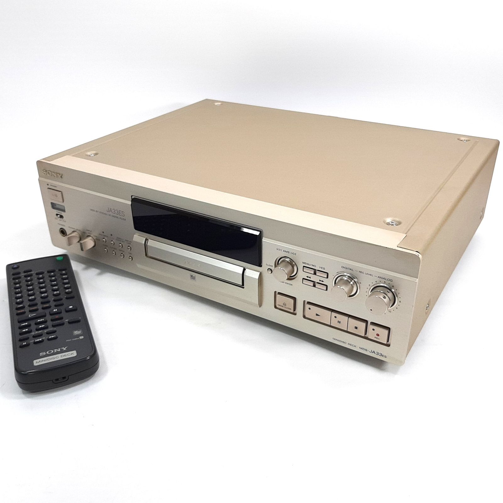 SONY MDS-JA33ES MDデッキ ミニディスクデッキ ゴールド 純正リモコン 