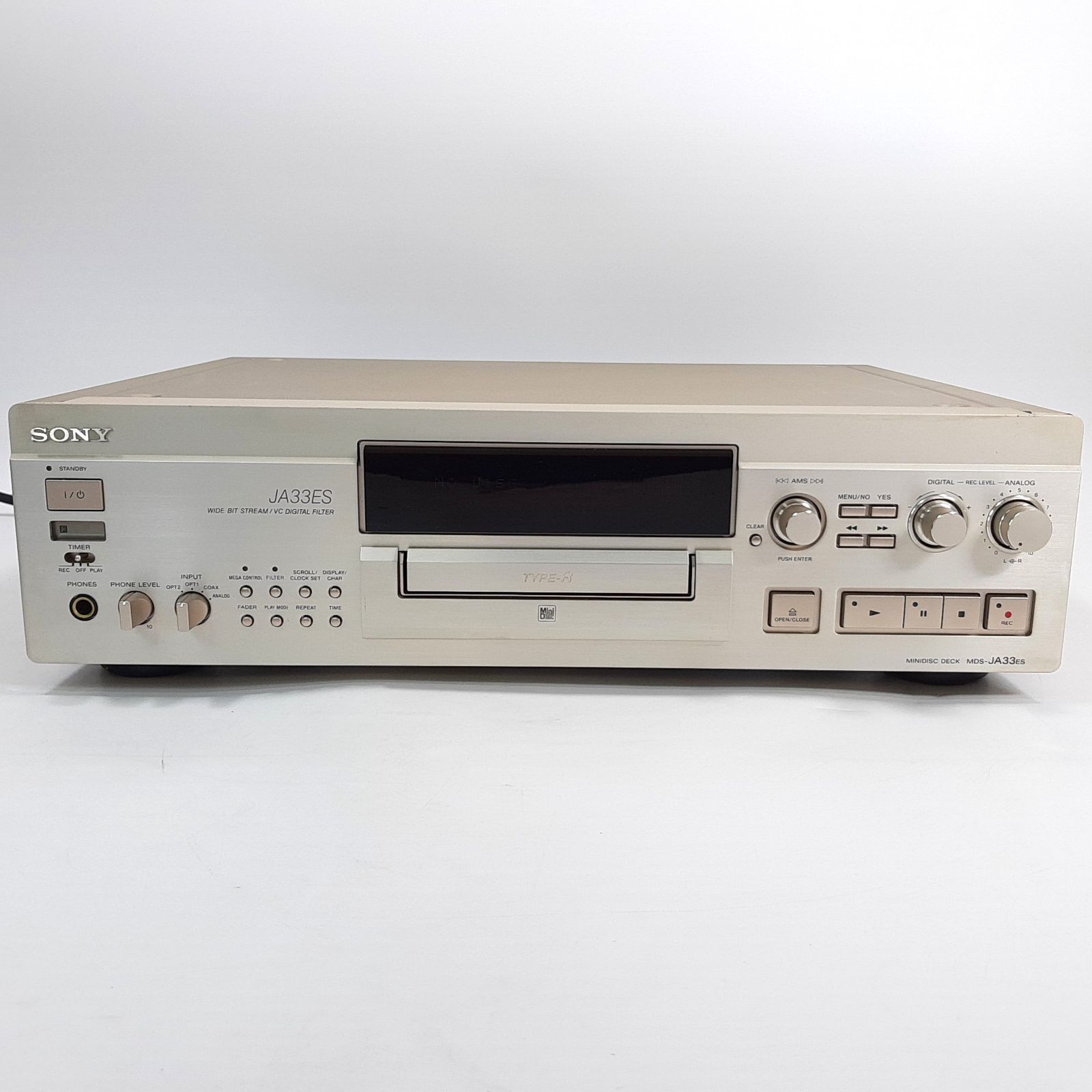 SONY MDS-JA33ES MDデッキ ミニディスクデッキ ゴールド 純正リモコン 
