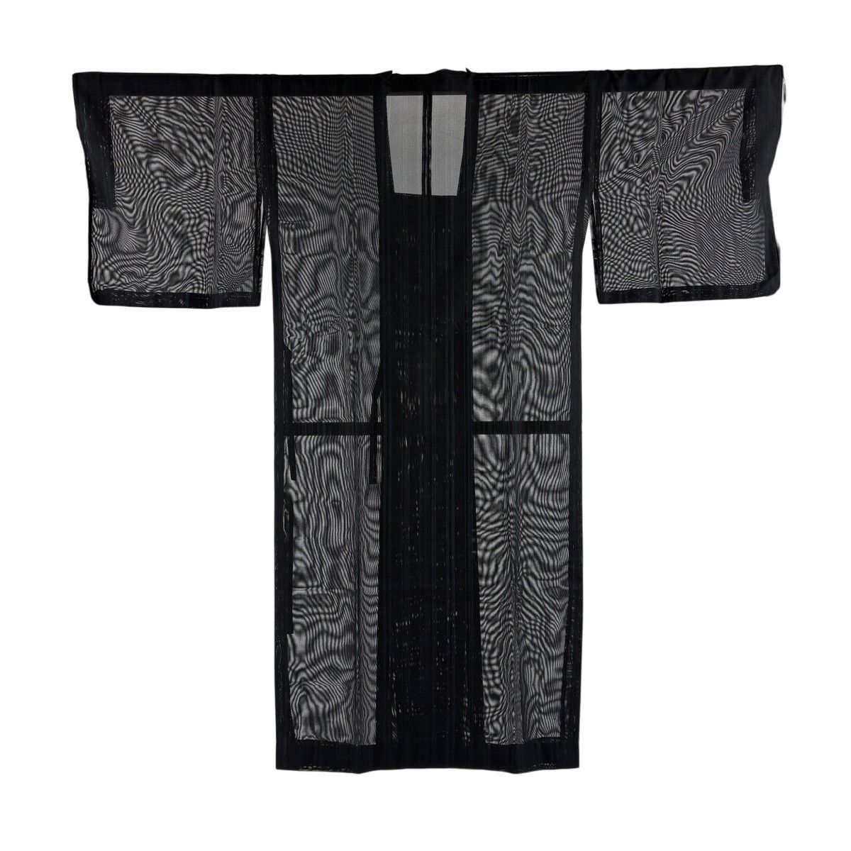 【美品】 道行 身丈88cm 裄丈65cm 正絹 秀品 【中古】 美品 道行 身丈90cm 裄丈65cm M 和装コート 角衿 格子 紫 正絹 秀品