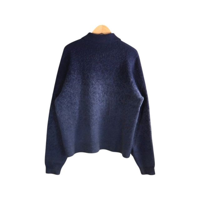 DIME MOHAIR DOUBLE ZIP KNIT NAVY サイズS ダイム モヘヤ ダブル