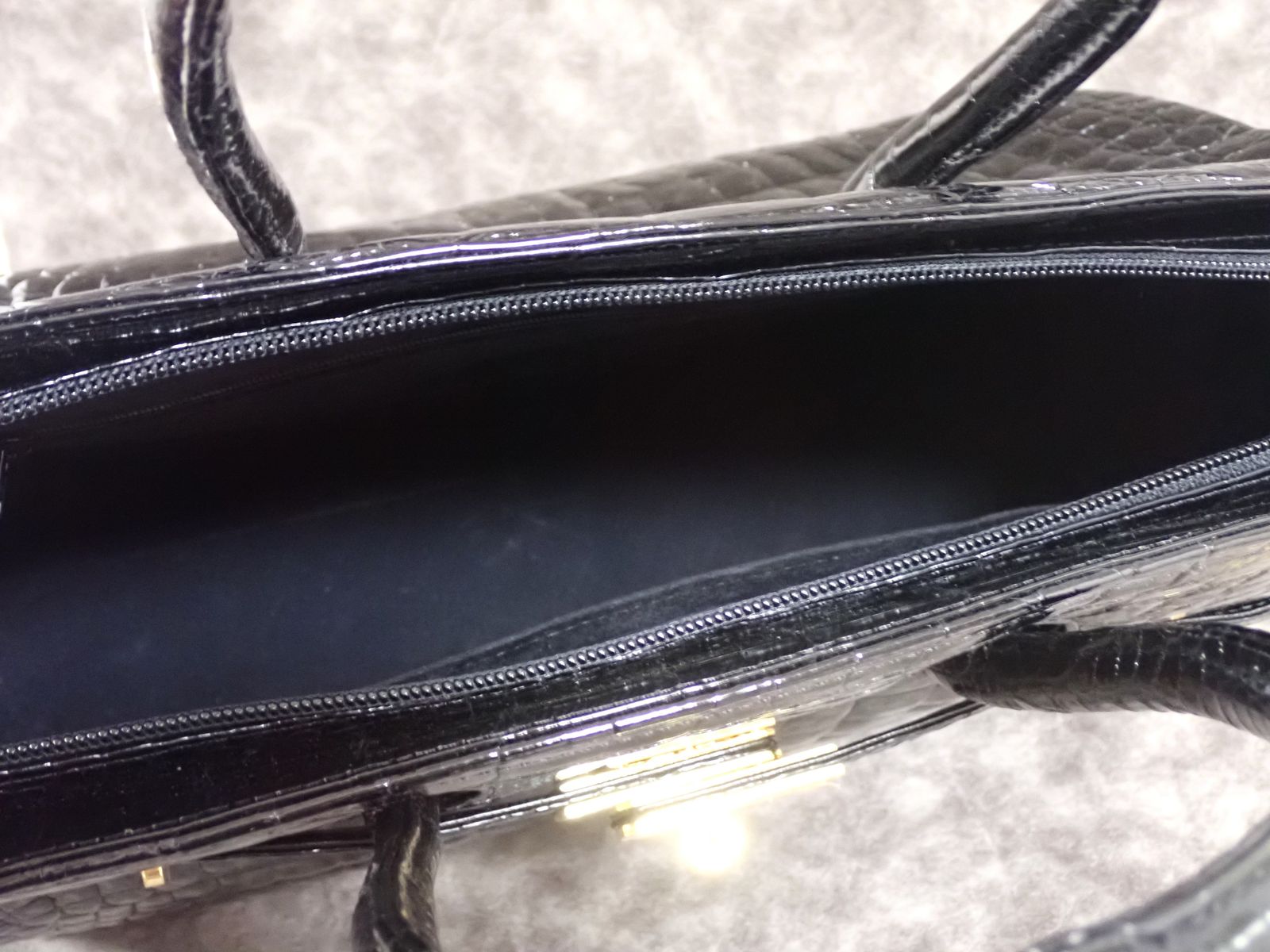 JRA認定/美品】最高級 リアルクロコダイル ハンドバッグ JRA認定/美品】最高級 リアルクロコダイル ハンドバッグ