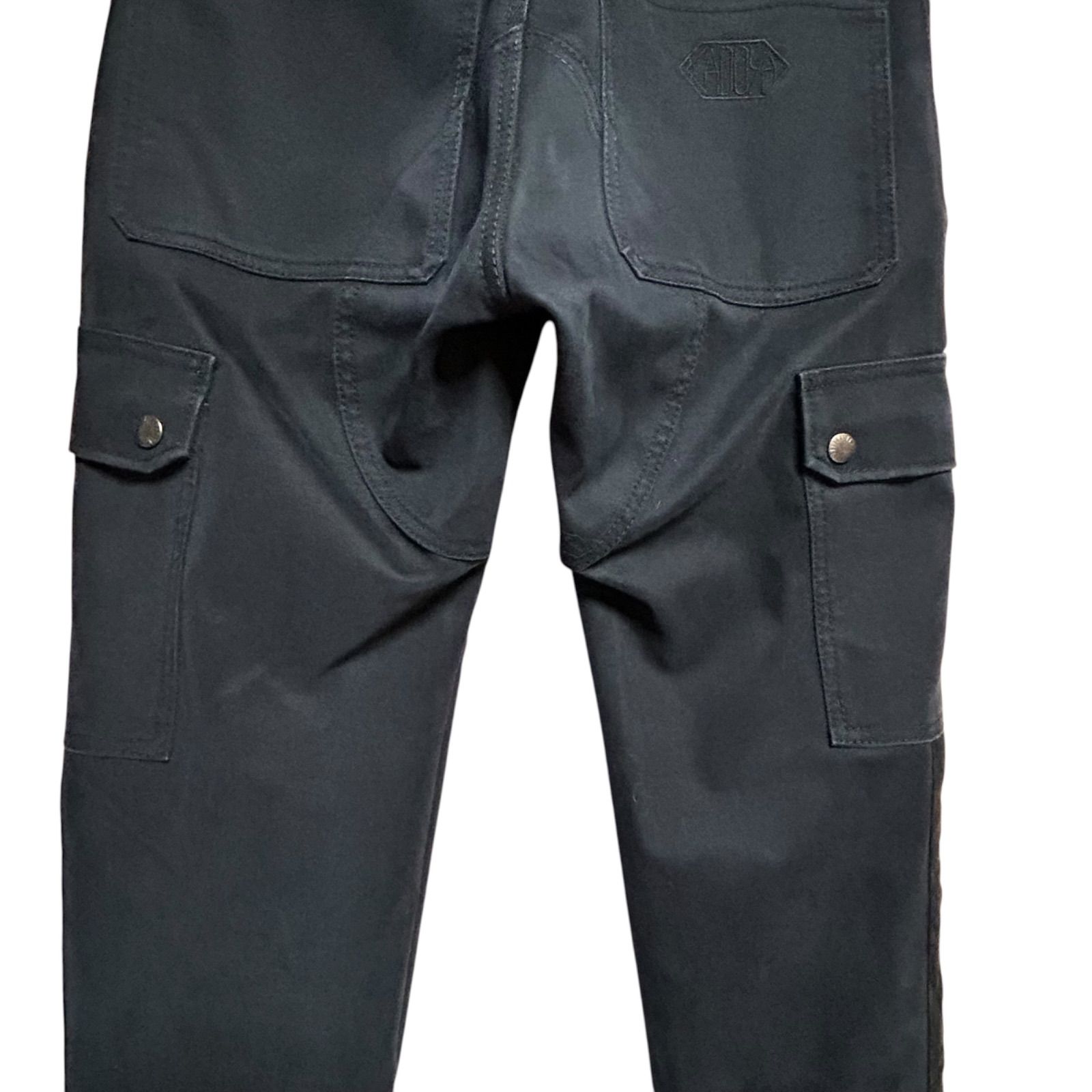 極暖】KADOYA WINTER MOTO CARGO 黒 Sサイズ 防風・透湿バイカーパンツ 
