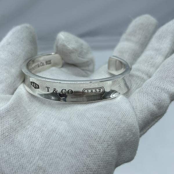 中古】Tiffany＆Co. 1837 ナローカフ 925 ティファニー シルバー