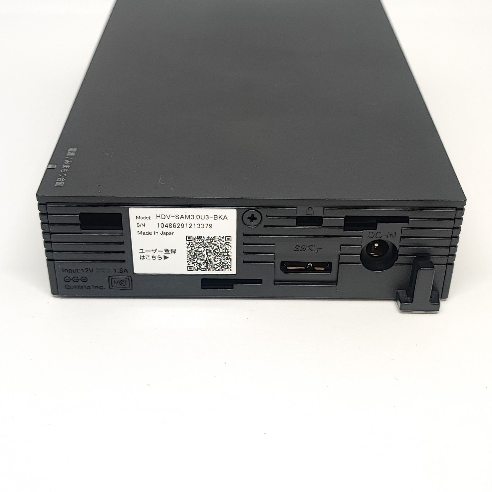 BUFFALO 外付けハードディスク HDV-SAM3.0U3-BKA 3TB（使用時間20時間