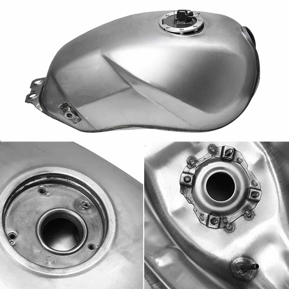 未塗装タンク】汎用ガソリンタンク 12L タンクキャップ コック キー