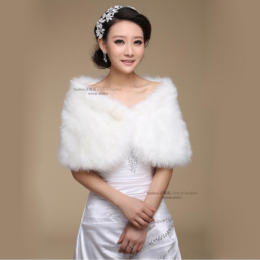 再入荷 ショール ウェディングショール 白 ウェディング ファー ホワイト パーティー ウェディング 結婚式 花嫁 二次会 フェミニン ガーリー 豪華 プリンセス 森ガール
