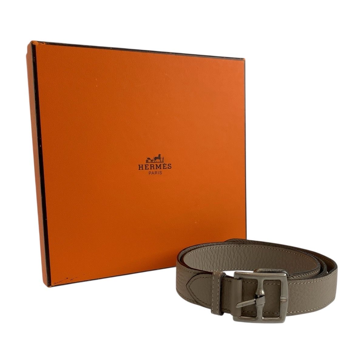 HERMES エルメス エトリヴィエール ベージュ シルバー金具 トゴ ベルト