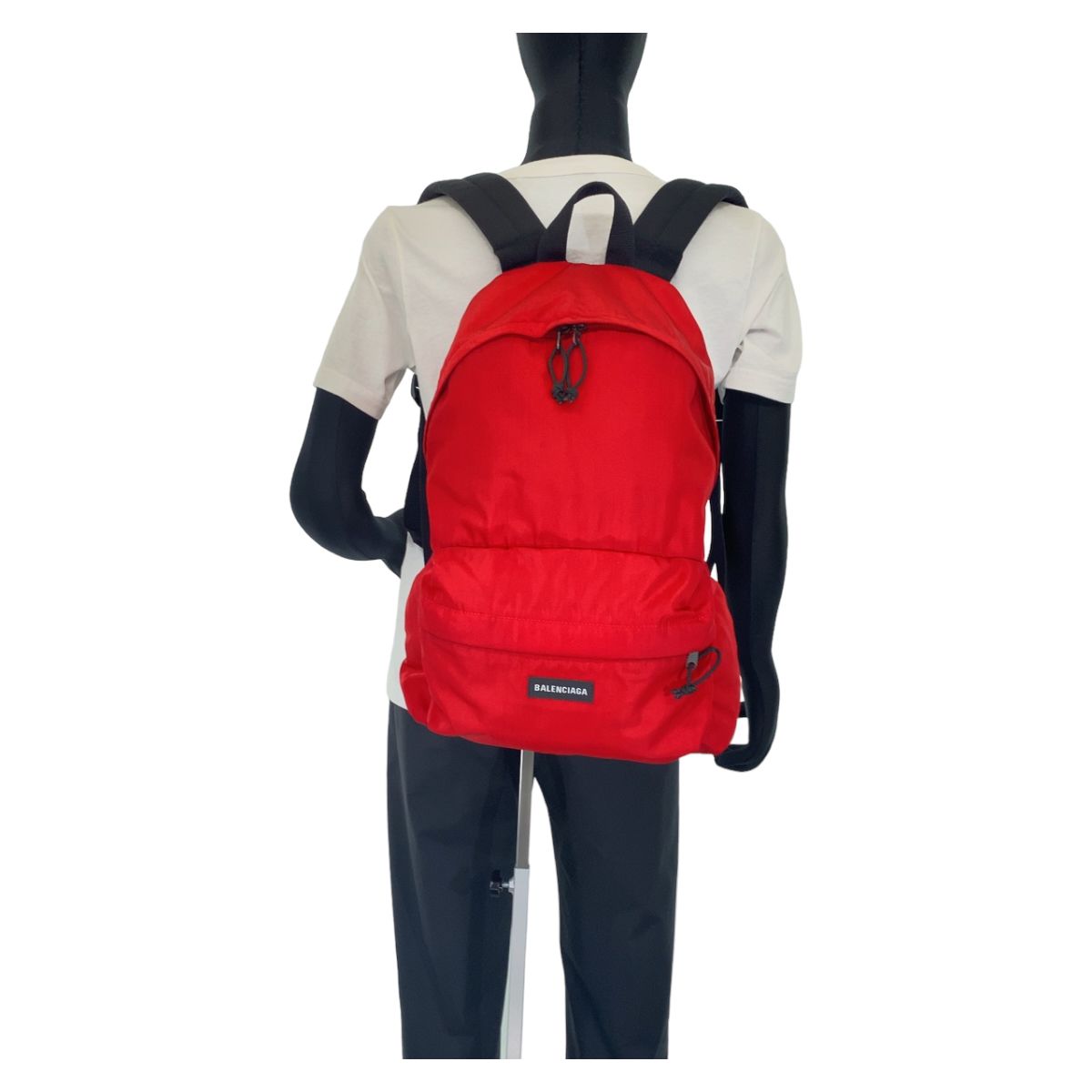 美品 BALENCIAGA バレンシアガ エクスプローラー レッド 赤ブラック 黒 