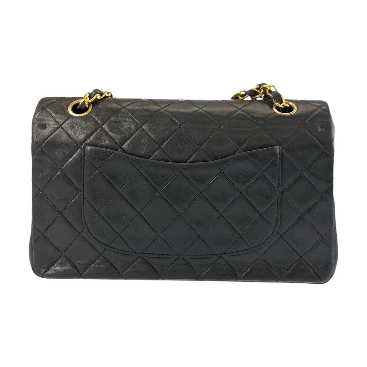 美品 CHANEL シャネル ヴィンテージ マトラッセ ダブルフラップ ココマーク ブラック 黒 ゴールド金具 レザー チェーンショルダーバッグ レディース 506568 【中古】 美品 CHANEL シャネル ヴィンテージ マトラッセ ダブルフラップ ココ