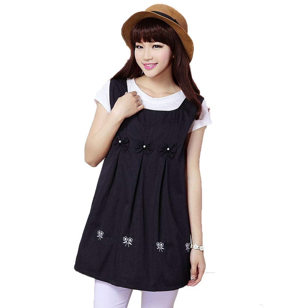 新品 OUSHICHUANG電磁波カットエプロン 電磁波 対策 防止 エプロン 妊婦 服 マタニティ電磁波防止服 金属繊維 格安 人気 かわいい ポッケト付き