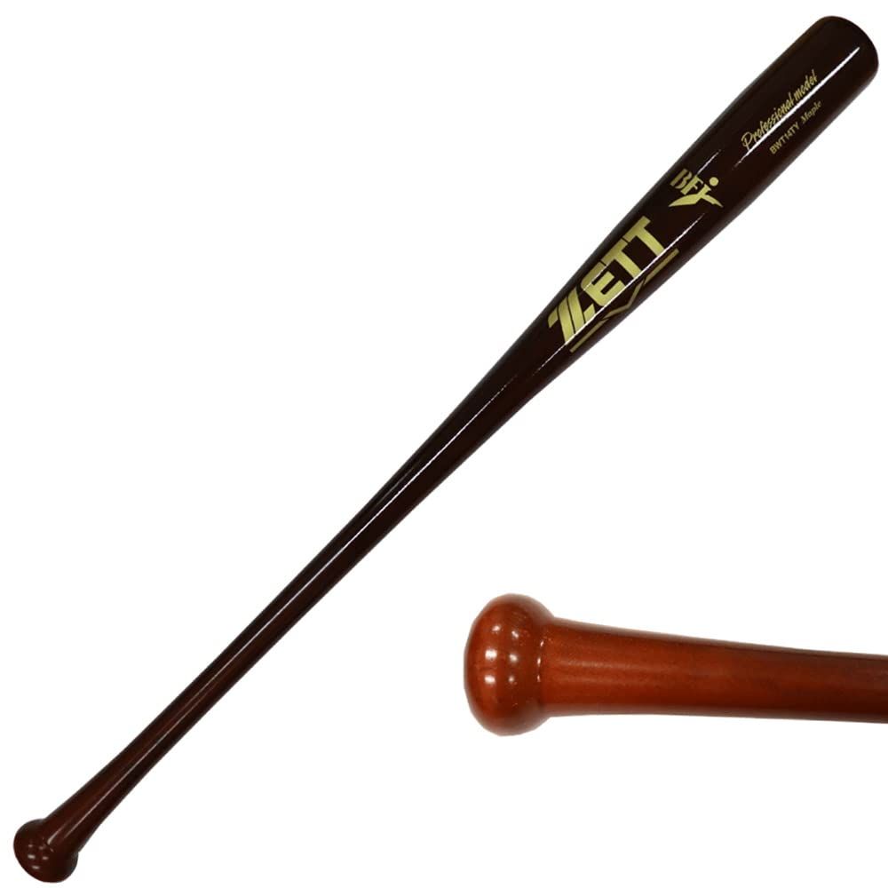 新品 【【ZETT】ゼット ヘッドくり抜き有で振り抜きやすい プロフェッショナルモデル 硬式木製バット 軽量 メイプル 野球館オリジナル bwt14ty 3700yk 84cm 吉川型