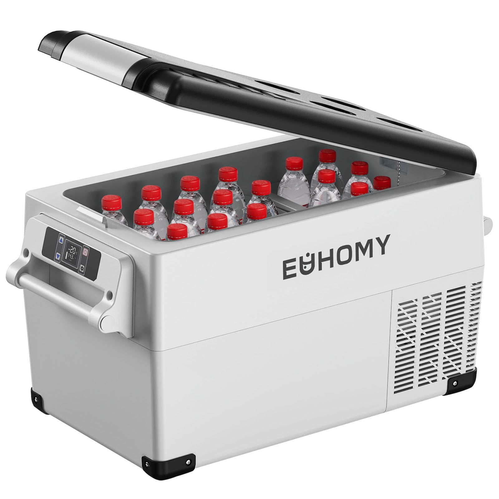 迅速に発送】EUHOMY 車載冷蔵庫 35L 大容量 ポータブル冷蔵庫 2室独立 